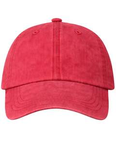 Gorra de Béisbol Roja de Algodón, Lisa, Ajustable, Unisex, Deportiva, Informal, Transpirable, Cómoda, con Logotipo Personalizado, Calidad Premium - Product Image 1