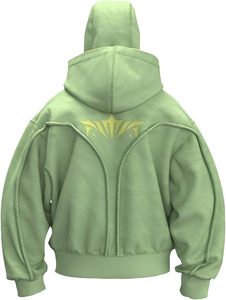 Sudadera con capucha doble extragrande personalizada, de algodón 100% grueso, estilo urbano, para hombre, de alta calidad, premium, OEM. - Product Image 2