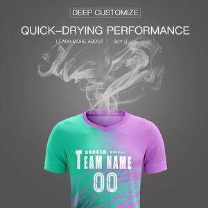 Ensembles de maillots de football personnalisés pour hommes, femmes et enfants, uniformes d'entraînement de haute qualité pour équipes sportives thaïlandaises, impression personnalisée de nom, numéro et logo - Product Image 4