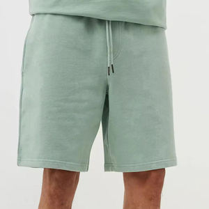 Pantalones cortos de algodón 100% para hombre, elásticos, con impresión de logotipo personalizado, los más vendidos, para verano y playa. - Product Image 1