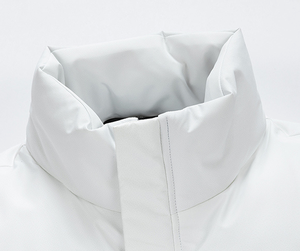 Chaqueta de invierno para hombre con bloques de color en degradado, gruesa, cortavientos, con cierre de cremallera y cuello alto. - Product Image 3