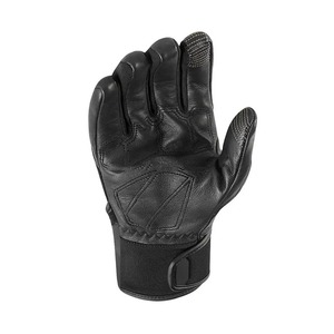 Gants de moto en cuir pleine fleur de qualité supérieure, antidérapants, compatibles écran tactile, imperméables, avec protection en fibre de carbone - Product Image 2
