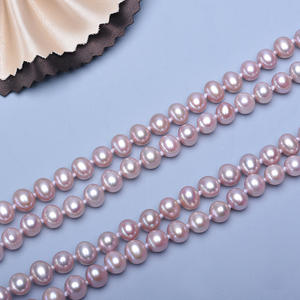 Collier de perles d'eau douce Tilian 7-8 mm, chaîne de pull monocouche, boucle en forme de 8, cercle fermé, polyvalent et élégant pour multiples occasions - Product Image 3