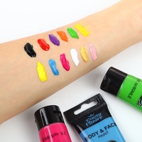Peinture Corporelle Crème 12 Couleurs Clown Blanc 60ML – Maquillage Gothique Cosplay Mime Zombie Vampire Squelette