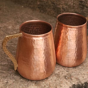 Nouvelle arrivée : Tasse à Moscow Mule en cuivre martelé faite à la main, tasse à bière en cuivre pur, tasse à Moscow Mule en cuivre pur - Product Image 1