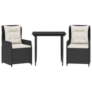 Juego de Comedor para Jardín en Color Blanco Crema y Negro - Product Image 2