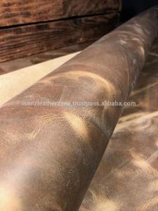 Cuero de becerro de vaca de búfalo curtido vegetalmente/Cuero Crazy Horse resistente a las manchas, de 0.7-3mm de grosor, personalizado para bolsos, cinturones y zapatos. - Product Image 3