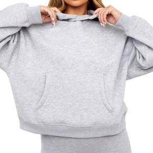 Sweat à capuche en coton lourd pour femmes |   Pulls personnalisés en coton blanc brodé, sans doublure, à manches longues, écologiques, grandes tailles - Product Image 4