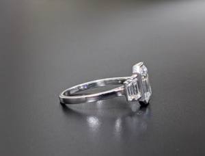 IGI Certified 2.50 Ct Lab Grown Diamonds Emerald Cut Traditional Classic Diamond Wedding Engagement Ring <b>Solid</b> White Gold - Product Image 5