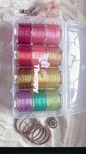 Bracelets en verre plaqué argent tendance pour femmes, élégants, empilables, écologiques, accessoires de poignet pour mariage et usage quotidien - Product Image 4