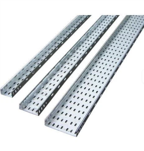 Plateau de support pour câbles électriques perforés en fer galvanisé FinePunch FP-CT-GI-001 GI pour câblage industriel - Product Image 3