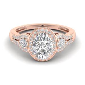 Bague solitaire REYES Classic Design en argent sterling 925, coupe ovale, moissanite 4,67 carats, pour femme, plaqué rhodium, bijoux fins - Product Image 5