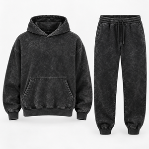 FEZCO INDUSTRIES Conjunto de 2 Piezas para Hombre, 100% Algodón, Invierno, Sudadera con Capucha, Cintura Elástica, Bolsillos Laterales de Forro Polar - Product Image 1