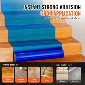 Pellicola Protettiva per Tappeti 24" X 200" Facile da Installare Autoadesiva Protezione per Superfici Pavimenti Accessori per Pavimentazione in Polietilene - Product Image 3