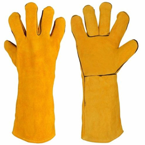 Gants de soudage en cuir de vachette durables, résistants au feu, pour une utilisation industrielle sécurisée - Product Image 5