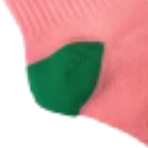AKA Green Pink Quarter Crew <b>Socks</b> Comfortable Cotton Athletic Casual Embroidered <b>Socks</b> for <b>Women</b> Green Pink <b>White</b> - Product Image 3