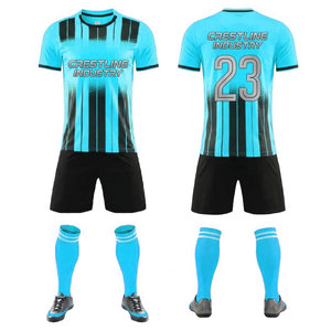 Professional Football Uniform Custom Soccer Training Kit Breathable Jersey Set Football Jersey Shorts Set Athletic Sportswear - Product Image 6