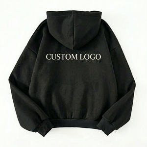 Sudadera con Capucha Extra Grande con Logotipo Personalizado, Color Sólido, Tejido de Algodón, Hombros Caídos, Manga Larga, Ropa de Otoño - Product Image 2
