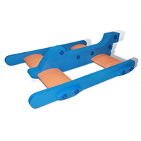 Tapis flottant pour la plage, la piscine et les sports nautiques, pour enfants et adultes, avec poignées, motif Cœur Amoureux, idéal pour la navigation sur lac, les jeux aquatiques et le surf, jouet de piscine