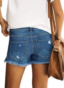 Premium Women <b>Denim</b> Shorts <b>Stretch</b> Cotton High Waist Jean Shorts Custom OEM ODM Clothing Supplier Wholesale Factory Women <b>Denim</b> - Product Image 6