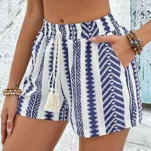 Short de plage pour femme, nouvelle collection, imprimé de haute qualité, coupe confortable, tissu doux, taille élastique, parfait pour les vacances à la piscine - Product Image 5