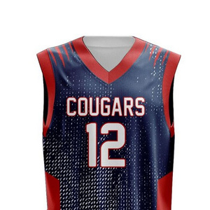 Uniformes de Baloncesto de Poliéster Hechos a Medida al por Mayor - Nuevo Estilo, Pantalones Cortos con Impresión por Transferencia de Calor, Transpirables, Tallas Grandes, Unisex para Adultos - Product Image 4