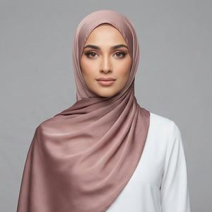 Pañuelo Hijab Cuadrado de Algodón Voile Premium Personalizado para Mujer, Estampado Floral y Animal, Tela Transpirable y Agradable para la Piel, Accesorio para la Cabeza Musulmán - Product Image 2