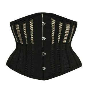 Corset amincissant en cuir pour femme, coupe ajustée, avec fermeture à agrafes, différents modèles, pour le sport et le maintien de la taille - Product Image 1