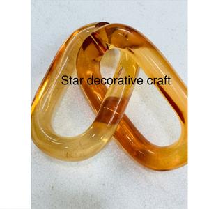 Summer Jelly Clear Lady Bags' Matte Finish Acrylic Chains Ring Chain Resin <b>Handbag</b> Chain <b>Straps</b> Plastic Parts and Accessories - Product Image 2