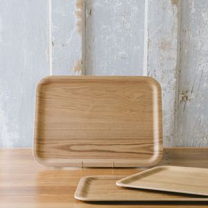 Bandeja de Servir de Madera Hecha a Mano con Asa, Diseño Moderno, Forma Rectangular, para Mesa de Comedor - Product Image 6