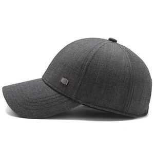 Casquette de baseball unisexe noire à 6 panneaux en sergé 100 % polyester, ajustable, couleur unie, décontractée, pour adultes, toutes saisons - Product Image 6