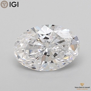 Diamante CVD de Laboratorio de Lujo de 1.00 Quilates con Certificado IGI, Corte Ovalado, Color D, Claridad VVS1, para Joyería Personalizada - Product Image 1