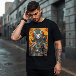 เสื้อยืดสตรีทแวร์ผู้ชาย ผ้าฝ้าย 100% คุณภาพสูง พิมพ์ลายกราฟิก สไตล์ลำลอง พร้อมบริการ OEM ODM ปรับแต่งได้ - Product Image 1