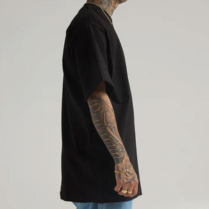 Oversized Heavy T-Shirt Bulk Price Wholesale | High Quality 100% <b>Ringspun</b> Cotton Blanks | USA Trending Custom Apparel Unisex - Product Image 2
