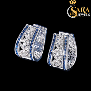 Pendientes de Mariposa de Moissanita, Plata 925 con Baño de Rodio, Corte Brillante Redondo, Engaste de Garra, Románticos para Mujer, de la India - Product Image 2