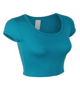 Camisetas Cortas Lisas para Mujer, Manga Corta, Ajustadas, Deportivas, para Fitness, Personalizables con Logotipo, Camisetas para Mujer - Product Image 2