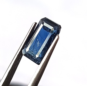 Saphir bleu australien naturel de 2,60 carats, taille émeraude, non chauffé, non traité, translucide, qualité supérieure, pierres précieuses de saphir - Product Image 3