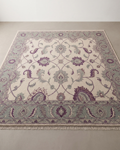 พรม DECORDEC ลายโอชัค ทำจากขนสัตว์ผสมถ่านไม้ เป็นมิตรต่อสิ่งแวดล้อม ทอมือ ลายเรขาคณิตทันสมัย ลายดอกไม้ ลายดาว ลายเหรียญตรา ลายขอบแบบดั้งเดิม - Product Image 1