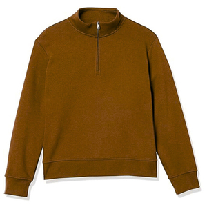 Sweat-shirt à capuche pour homme, hiver, tissu polaire écologique respirant, col montant, fermeture éclair, logo personnalisé imprimé sur le devant, service OEM - Product Image 5