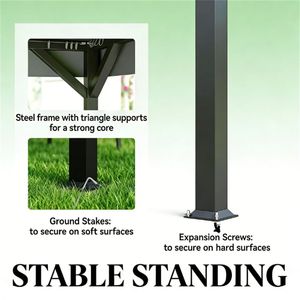 Toldo de Lona Gris Oscuro para Terraza Exterior, para Espacios de Vida al Aire Libre - Product Image 3