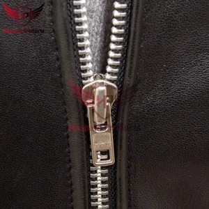 Chaqueta de Cuero Genuino Negra para Hombre, Estilo Motero, Cafe Racer, de Piel de Vacuno, con Cuello Alto y Mangas Acolchadas, Estilo Clásico Personalizado, Cálida para Invierno - Product Image 4
