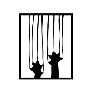 Artistic Design Iron Metal Square Shape Black Finished Home Decorative Wall <b>Art</b> Wall Mounted Home Accent - Product Image 1