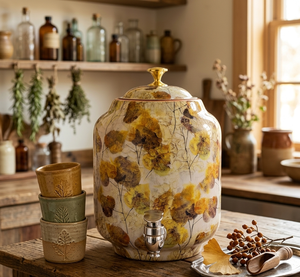 Dispensador de Agua de Cobre Puro con Estampado Floral, Ecológico, Frío, de Tamaño Personalizado, para Uso Doméstico, en Hoteles y al Aire Libre, en Oferta - Product Image 5