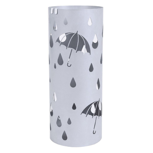 Porte-parapluies en métal à double capacité pour la décoration intérieure, support autoportant avec structure en acier thermolaqué - Product Image 4