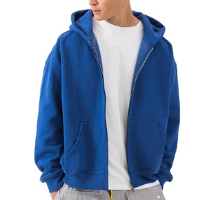 Nouveaux sweats à capuche pour hommes en polyester/coton, surdimensionnés, épaules tombantes, logo brodé personnalisé, streetwear, respirant, polaire d'hiver - Product Image 1