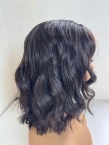 Perruque Bob vague naturelle pour femmes 100% cheveux humains lâche dentelle frontale ondulée profonde Style élégant - Product Image 2