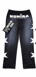 OEM Custom Washed Stretch Cotton <b>Trouser</b> for <b>Men</b> Heavyweight <b>Flare</b> Jeans Streetwear Embroidery Black Pants - Product Image 2