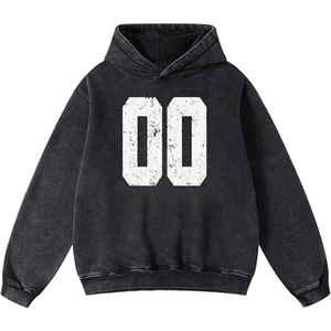 SILKZON INDS Hoodie Streetwear Original Personnalisé en Tricot Effet Vieilli avec Logo Brodé sur le Devant, Manches Tombantes, Doublé pour Femme - Product Image 3