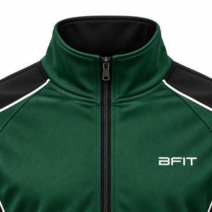 Ensemble de survêtement personnalisé pour homme en polyester de qualité supérieure, avec fermeture éclair intégrale, pour l'entraînement sportif, avec logo - Product Image 5