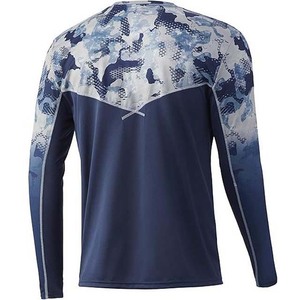 Camiseta de Pesca de Manga Larga para Hombre, Camuflaje, Sublimación, Poliéster de Secado Rápido UPF 50, Ropa para Exteriores - Product Image 4